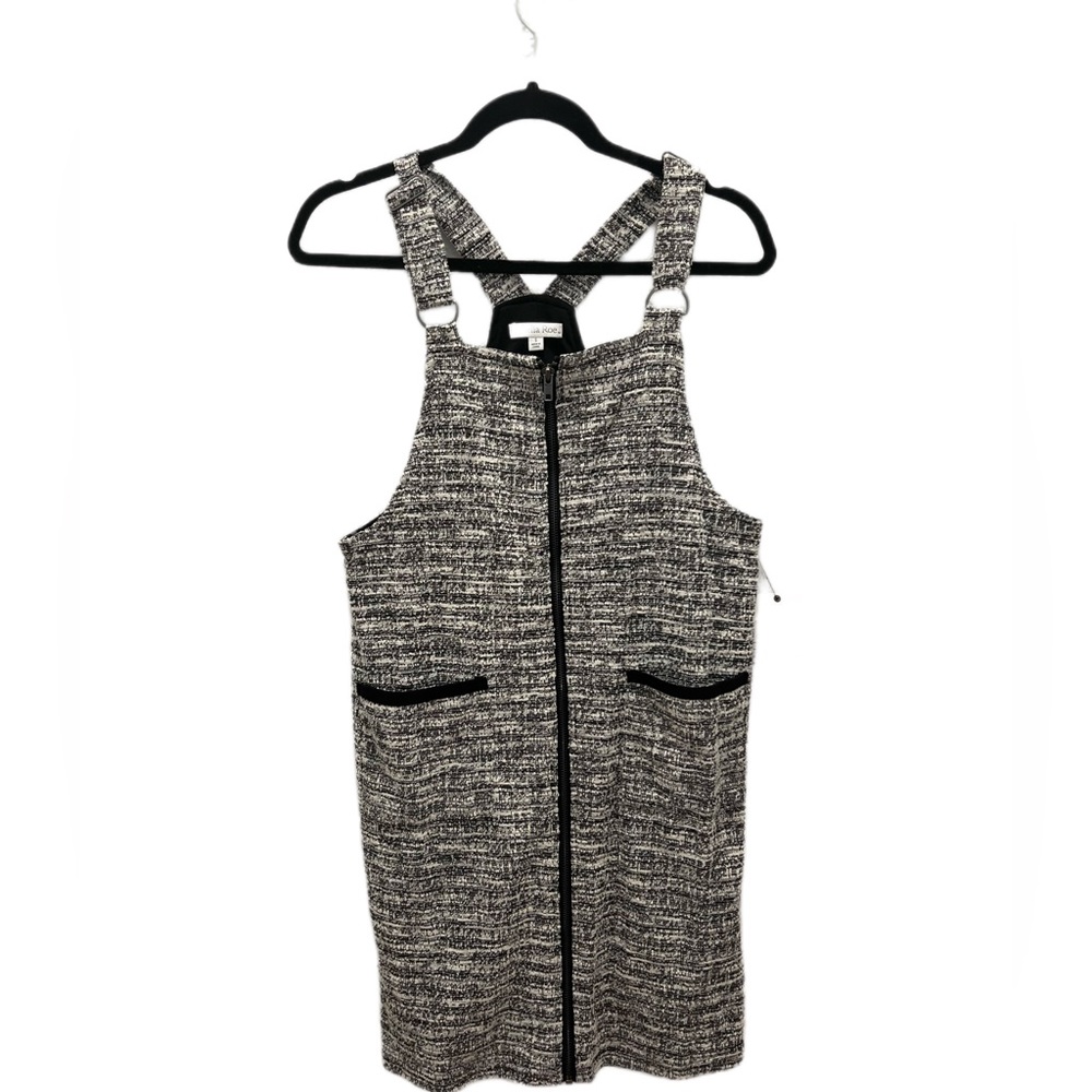 Black/White Overall Dress